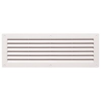 Grelha Ventiladora PVC GVRB-PVC 100x250mm branca 009.0097